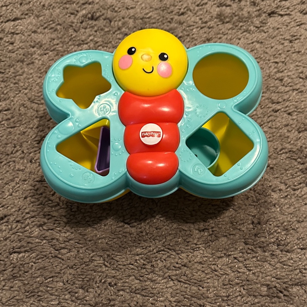 Colorful Shape Sorting Butterfly Toy - Picture 2 of 3